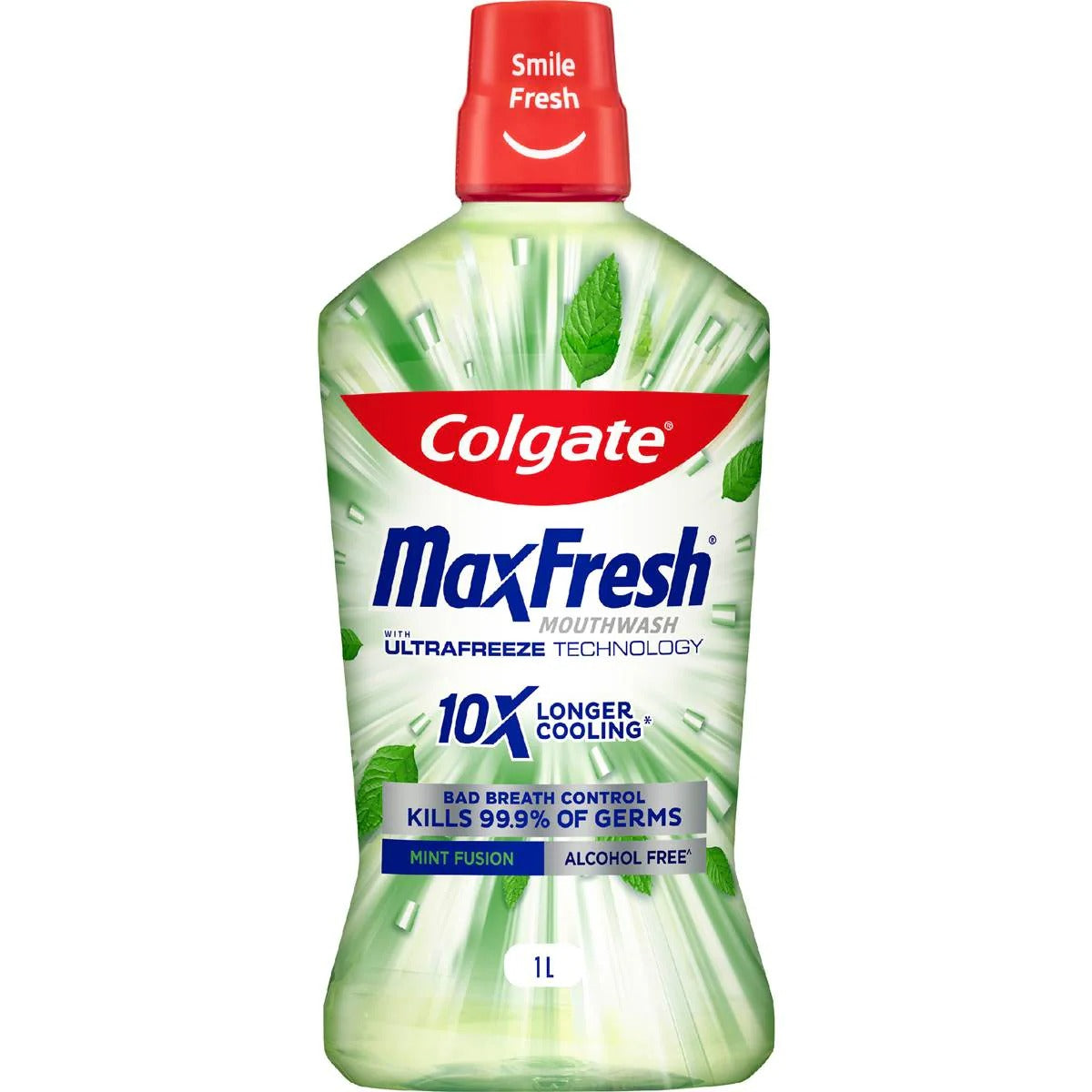 COLGATE 1L MOUTHWASH MAX FRESH 10X LONGER COOLING ALCOHOL FREE MINT FUSION