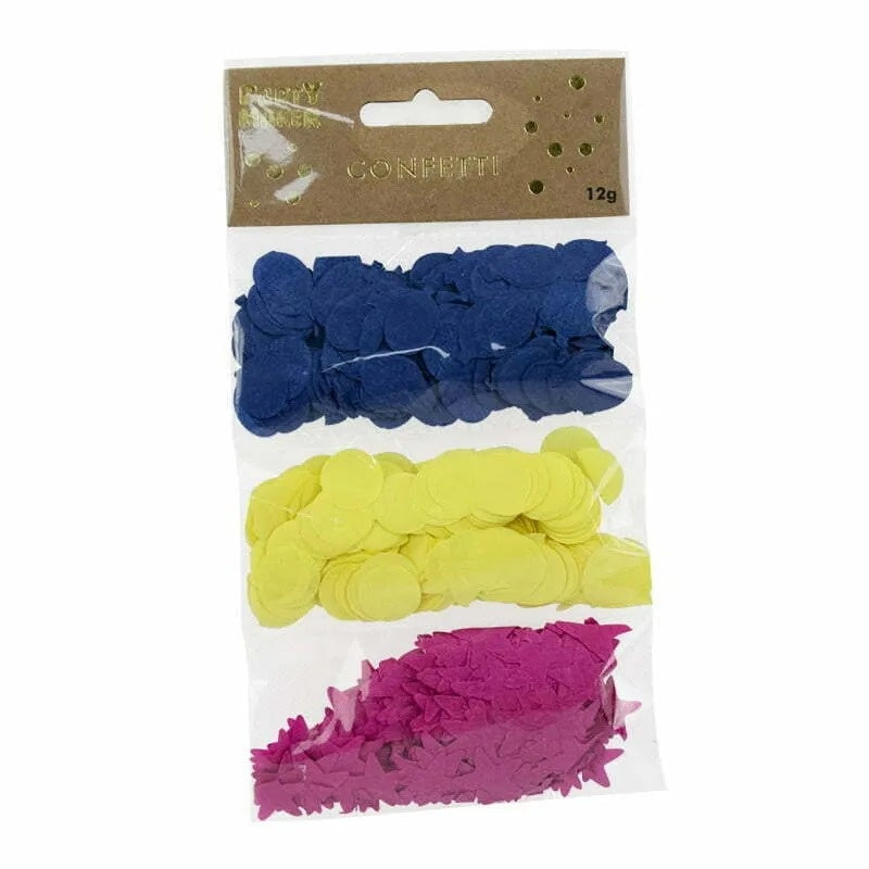 Multicolour Balloon & Star Confetti 12G