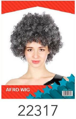 Afro Wig Grey image 0