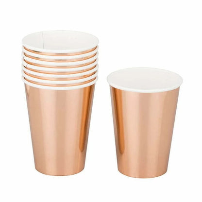 Rose Gold 8pk 266ml Paper Cups