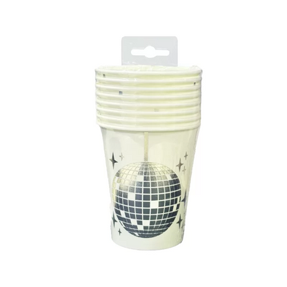 Disco Ball 8pk Paper Cup