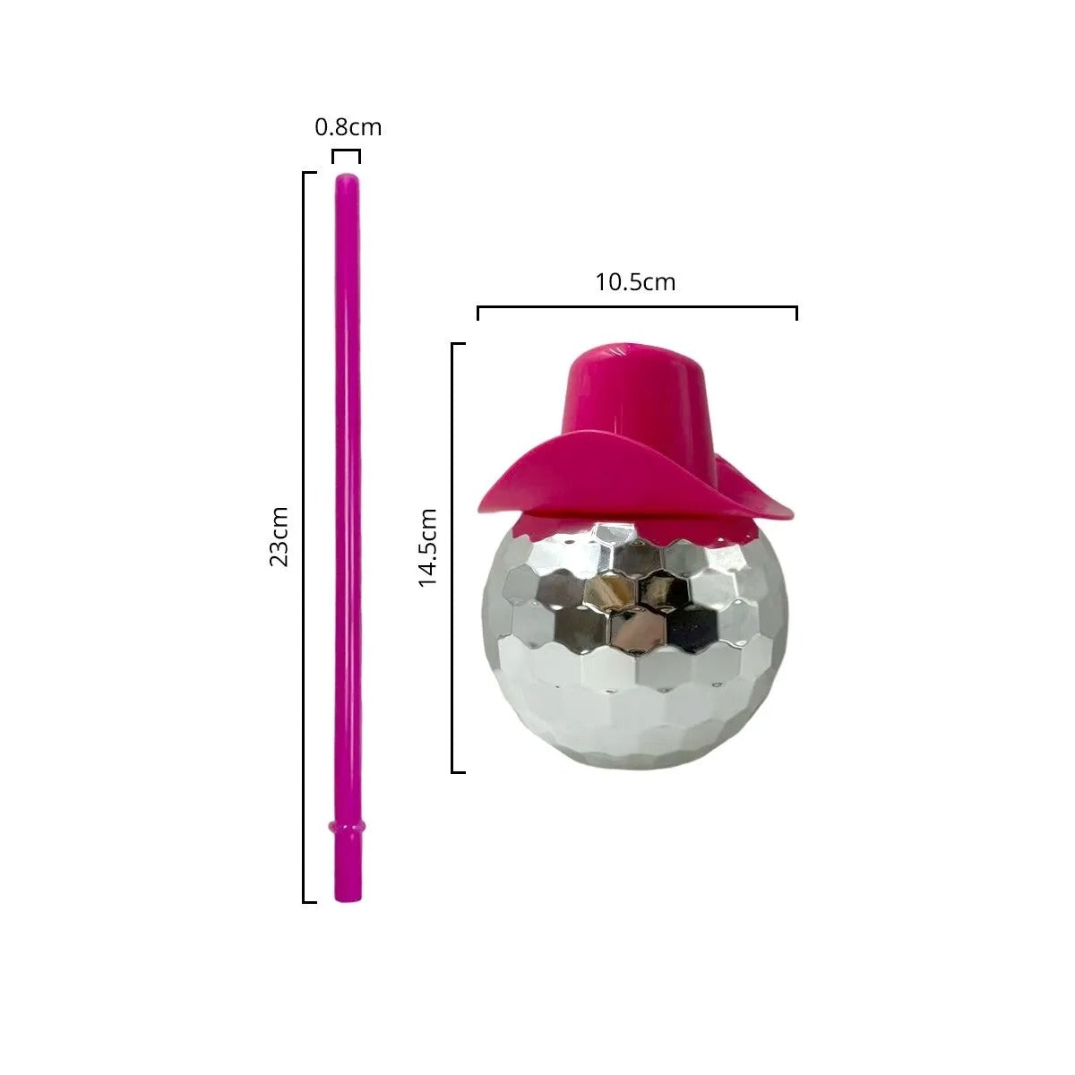 Disco Ball Cup With Hat