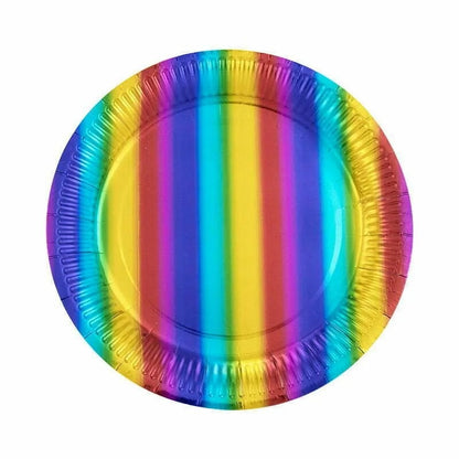 23Cm Rainbow Plates