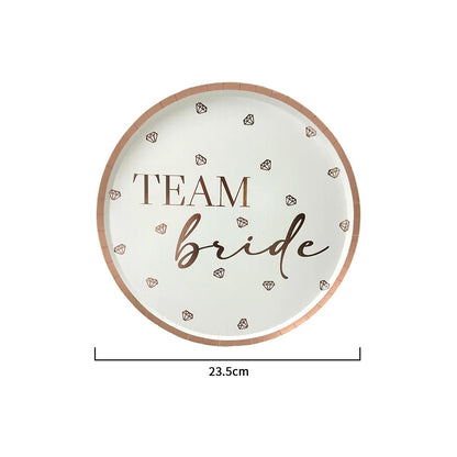 Team Bride Plates