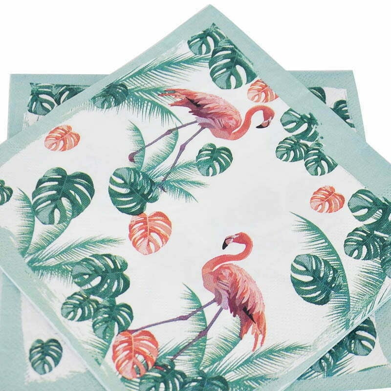 16 Flamingo Napkins