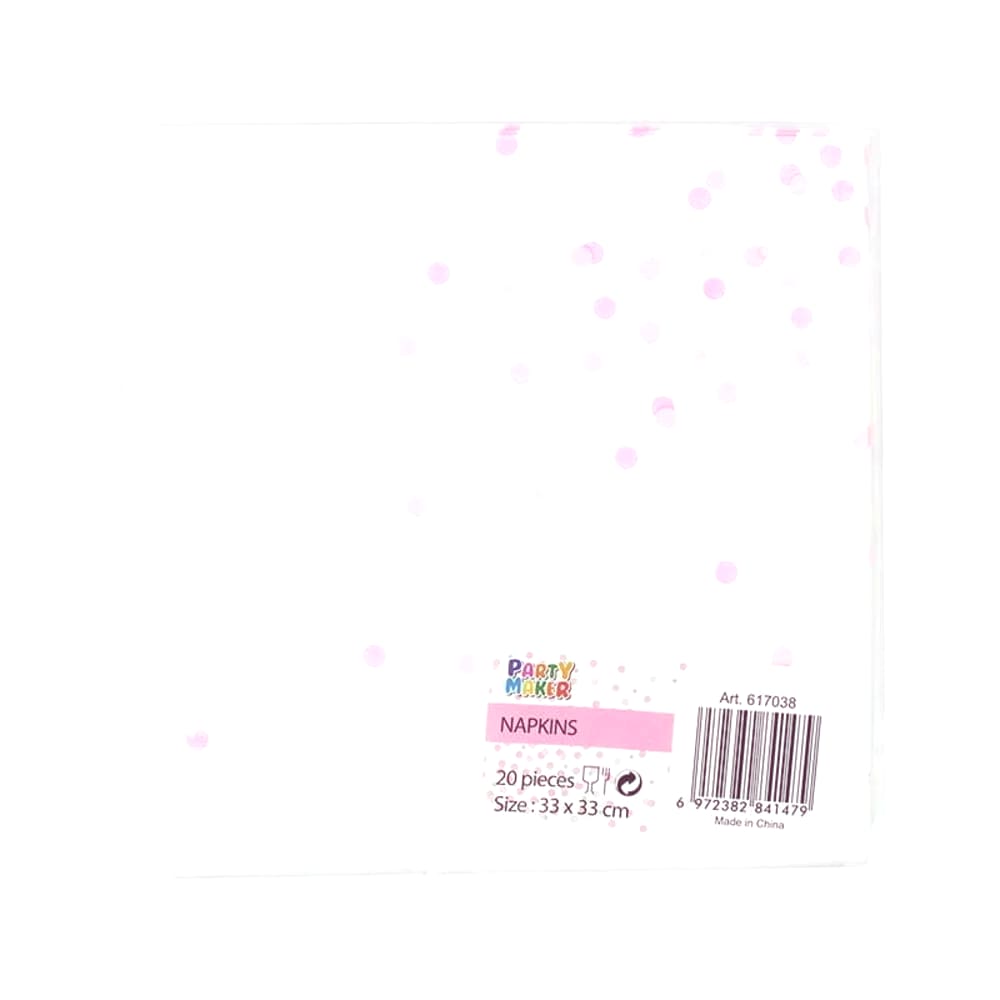 Baby Pink 20pk Napkins