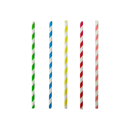 Stripe Paper Straws 50pk