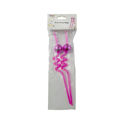 Disco Straw Pink