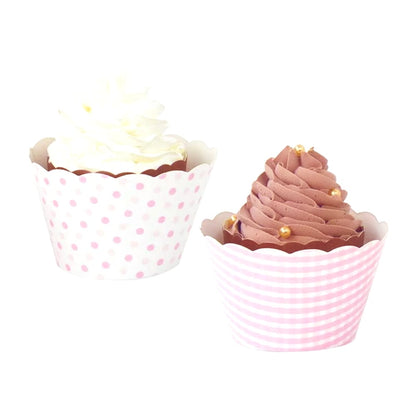 Baby Pink Cupscake Wraps 8pk