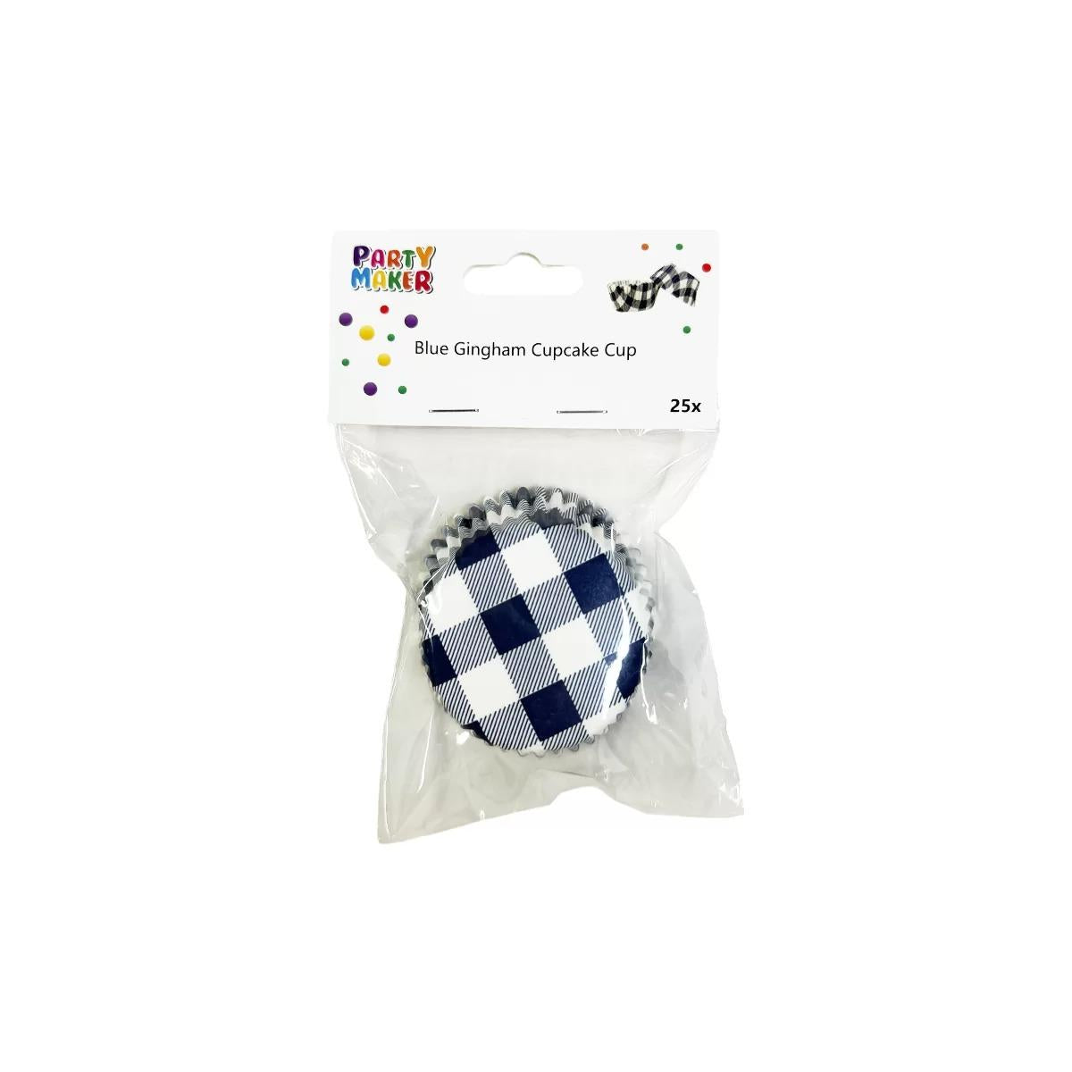 Blue Gingham 25pk Cupcake Cups