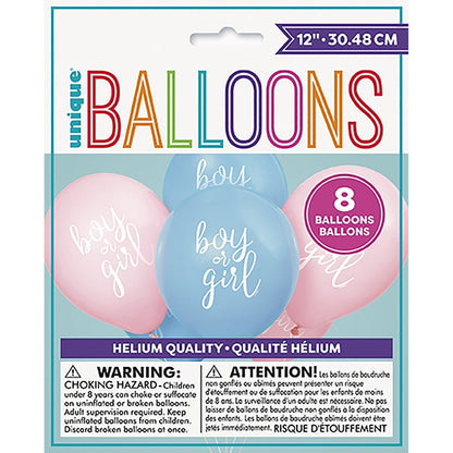 8 X 12" BLNS - GENDER REVEAL image 0