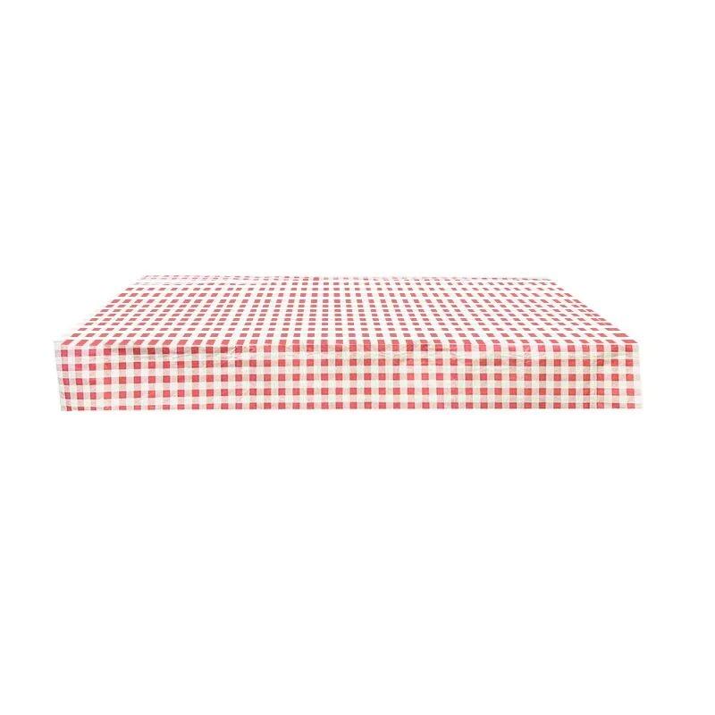Red Gingham Plastic Table Cover 1.8 X 1.3M