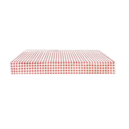 Red Gingham Plastic Table Cover 1.8 X 1.3M