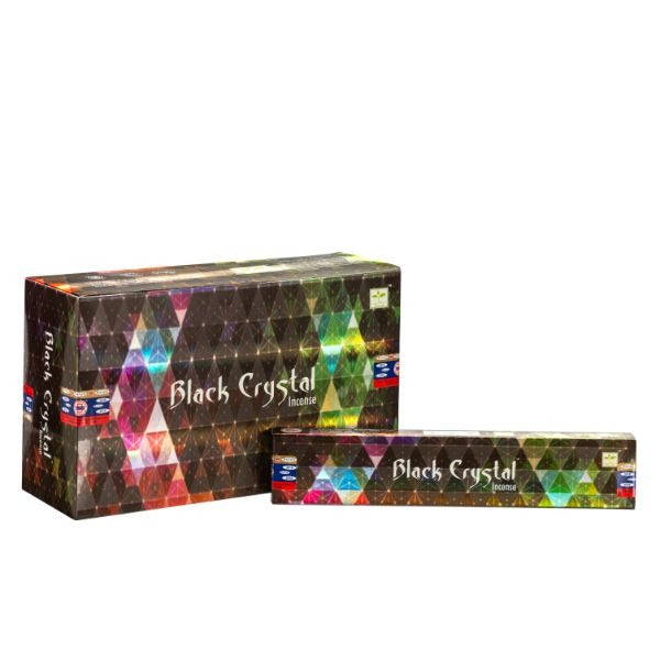 Satya Black Crystal Incense Sticks 15g image 0
