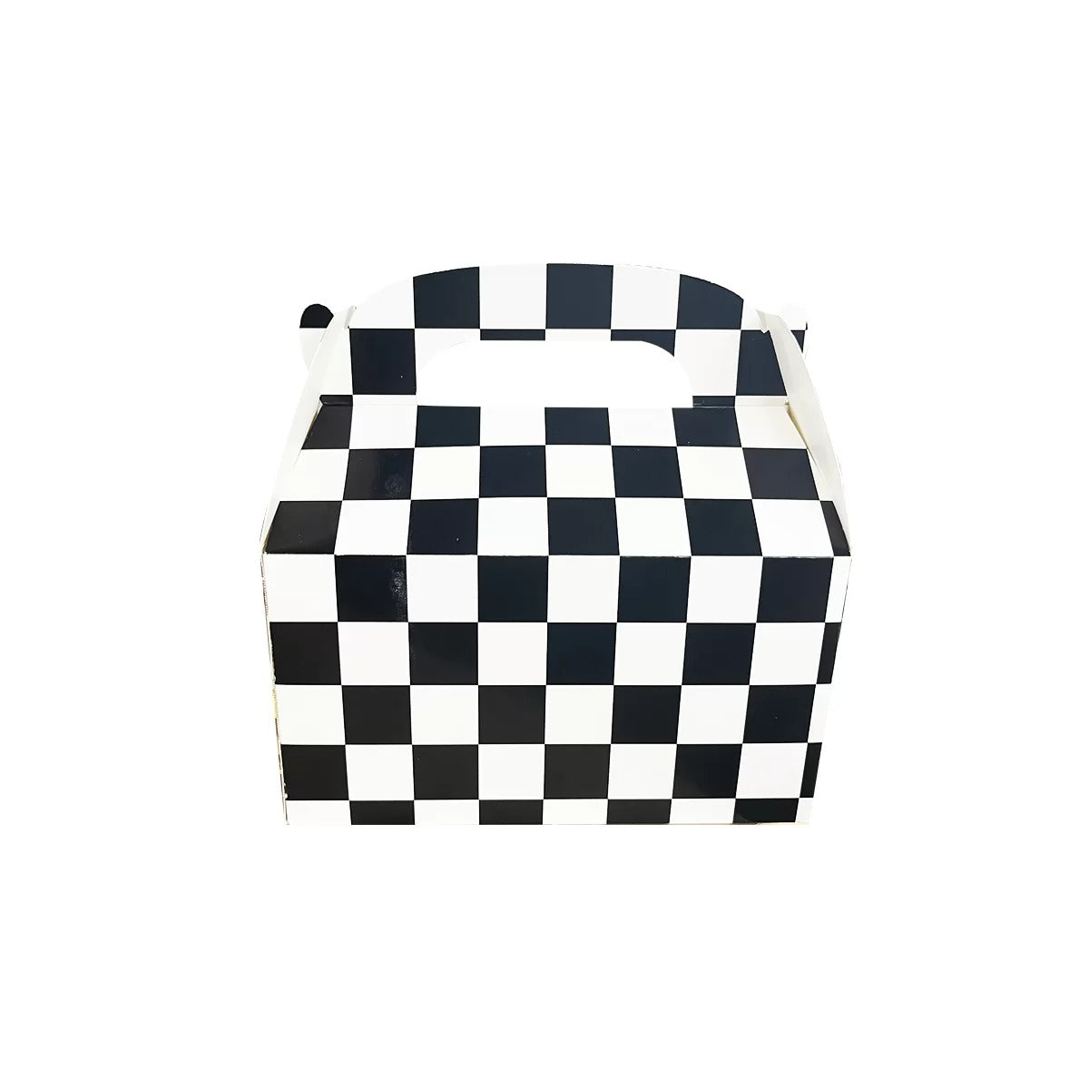 Black & White Checkered Treat Box 6pk