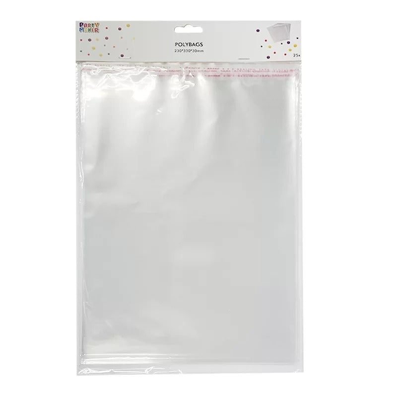 Peak & Seal Polybags 25pk 230*330*30Mm