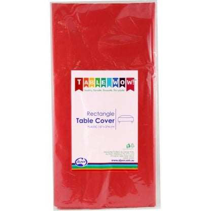 Red Rectangle Tablecover (137cm x 274cm) image 0