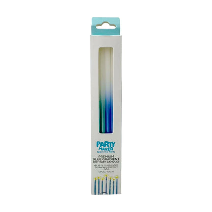 Blue Gradient Candles 12pk