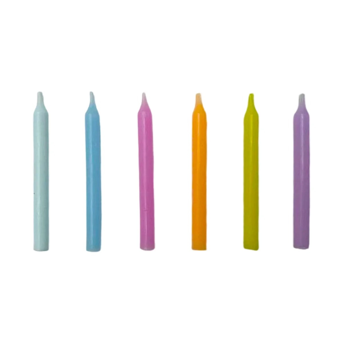 Pastel Birthday Candles 12pk