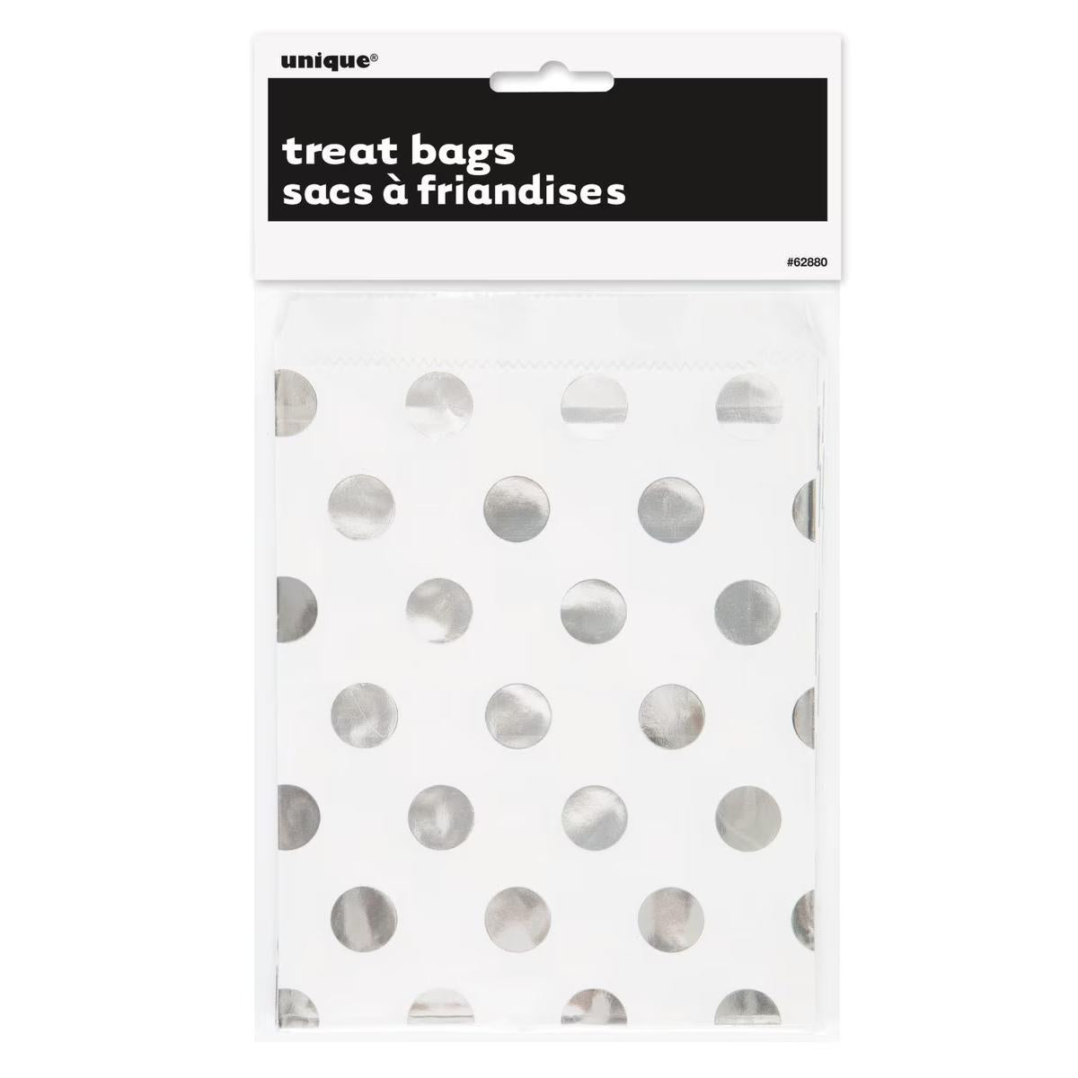 Silver Dot 8pk Treat Bags