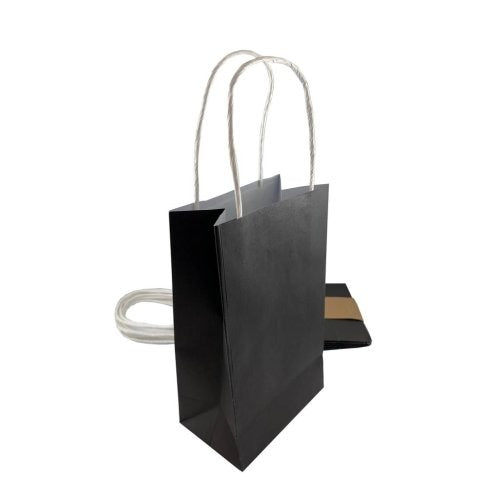 PAPER PARTYBAGS - BLACK 5pk image 0