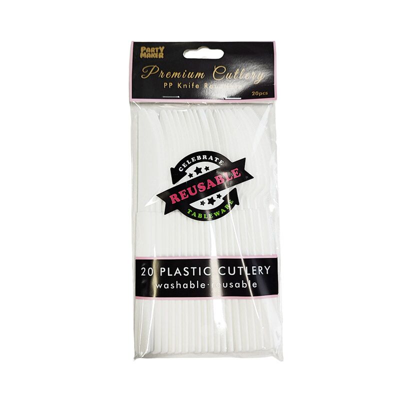 Reusable Plastic Knife 20pk image 0