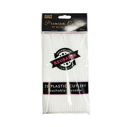 Reusable Plastic Knife 20pk image 0