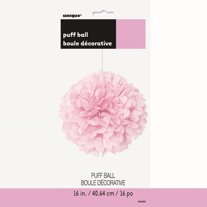Puff Decoration 40cm - Lovely Pink
