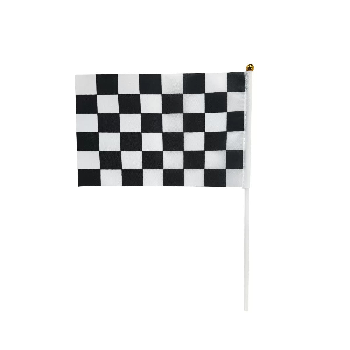 Black & White Checkered Flags 6pk