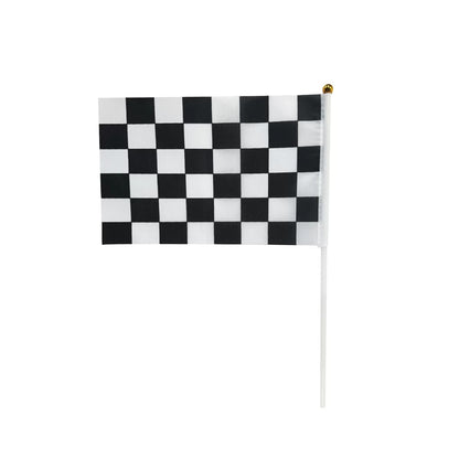 Black & White Checkered Flags 6pk