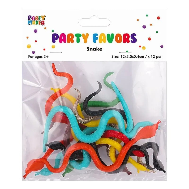 Party Favors - 12pk Rubber Snakes