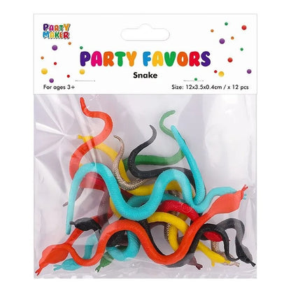 Party Favors - 12pk Rubber Snakes