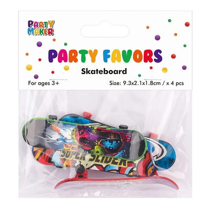 Party Favors - 4pk Skateboards