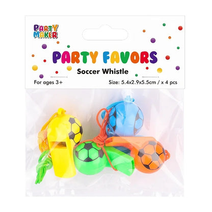 Party Favors - 4pk Soccer Whistles
