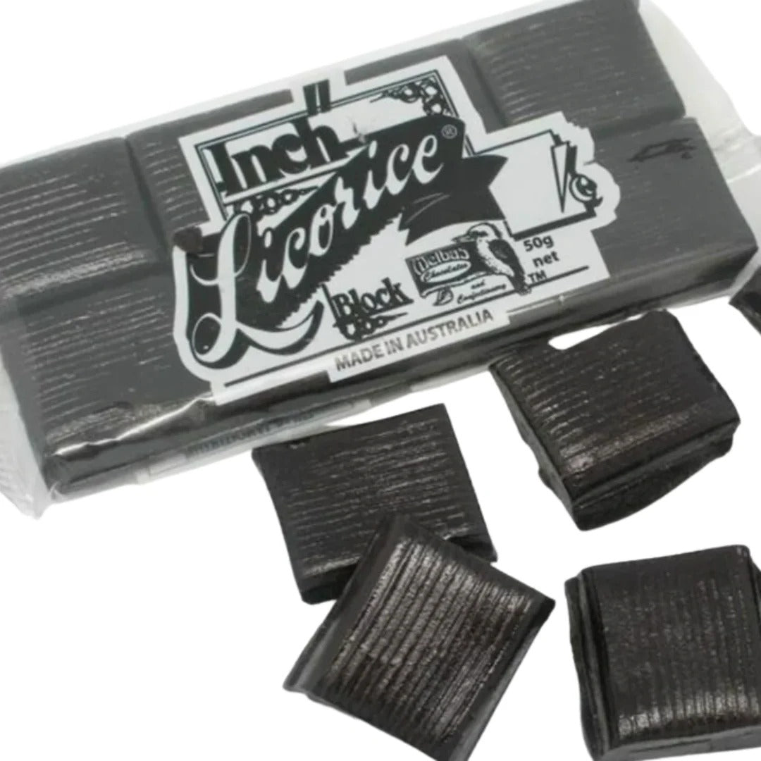 Melba's Inch Licorice Blocks 50g