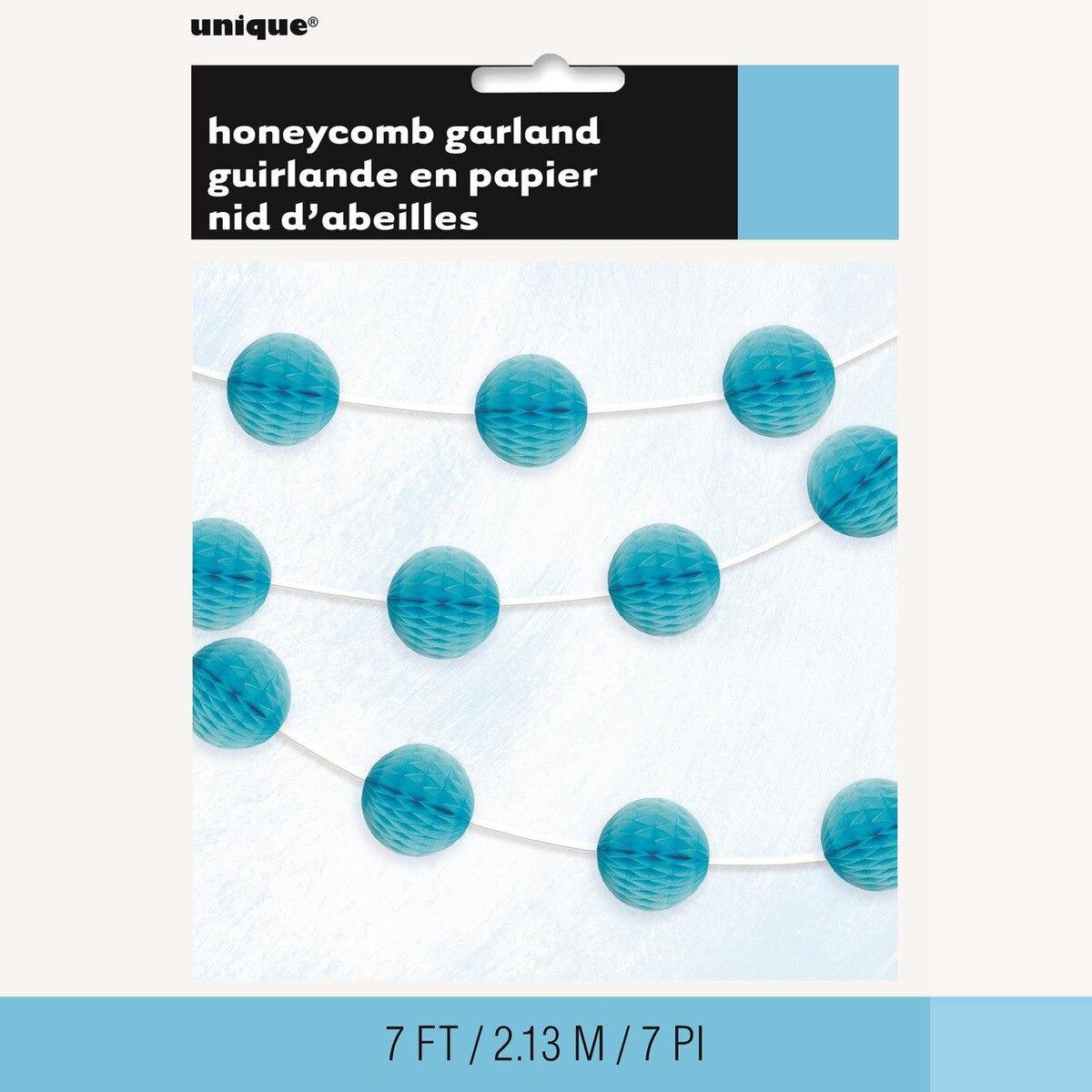 Honeycomb Ball Garland 2.1M-P/Blue
