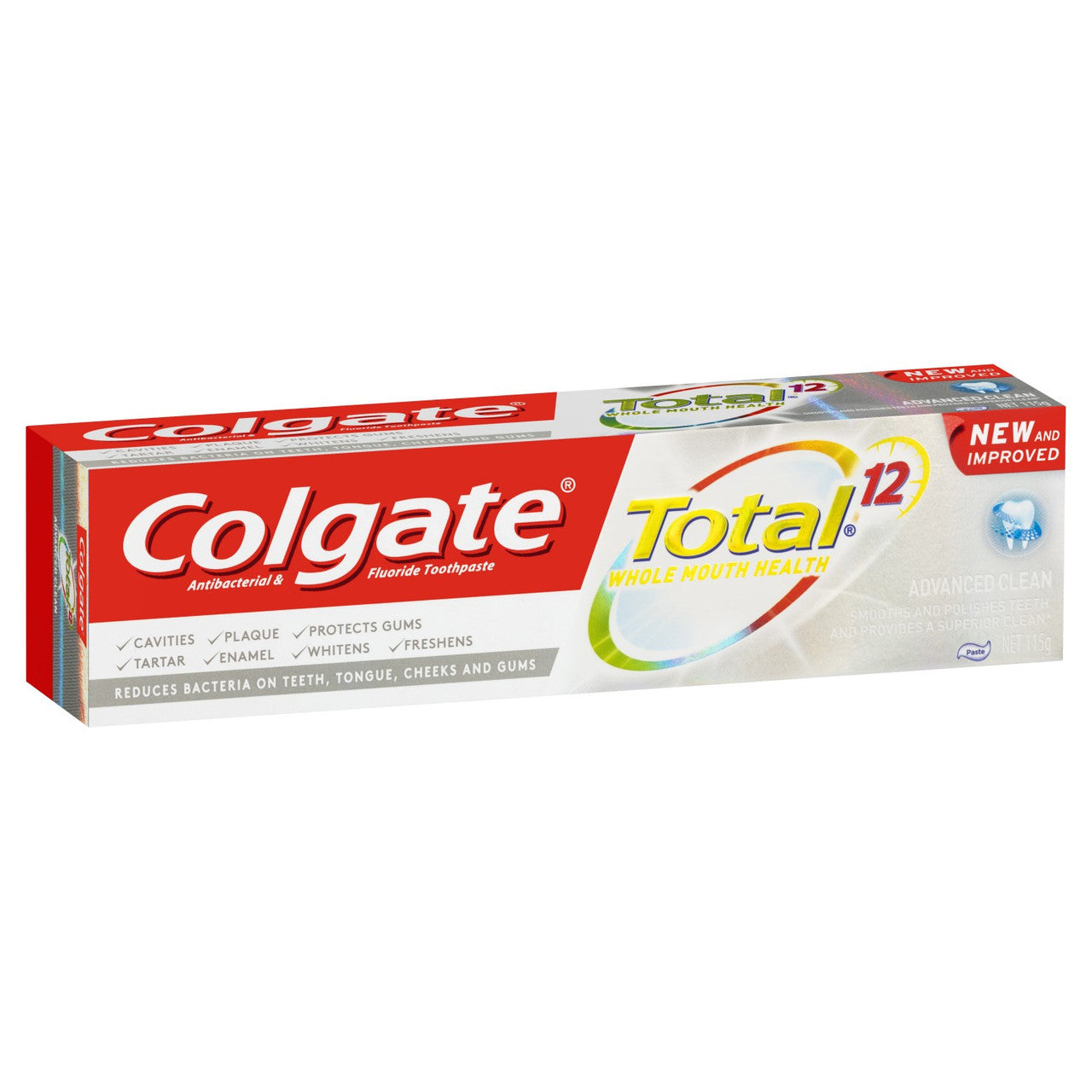COLGATE 115g TOOTHPASTE TOTAL 12 ADVANCED CLEAN