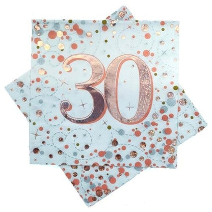 Sparkfizz Rose Gold Napkin 30 Pk16