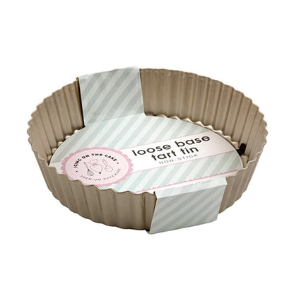 Baking Tin Tart w Loose Base Non-Stick Champagne 24.5x5.4cm image 0