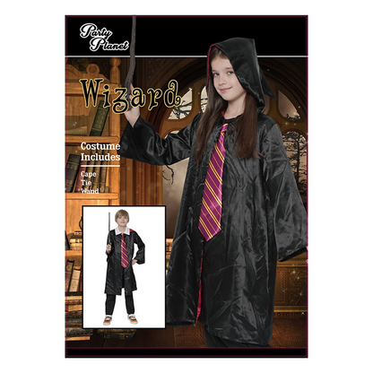 Kids One-Size Wizard Kids Costume (L: 96cm) image 0