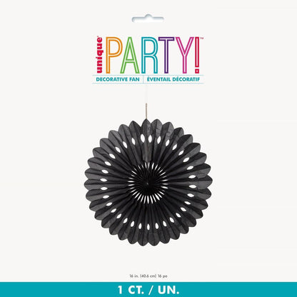 Decorative Fan 40cm - Black