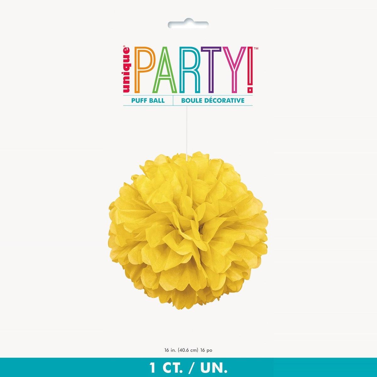 Puff Decoration 40cm - Yellow