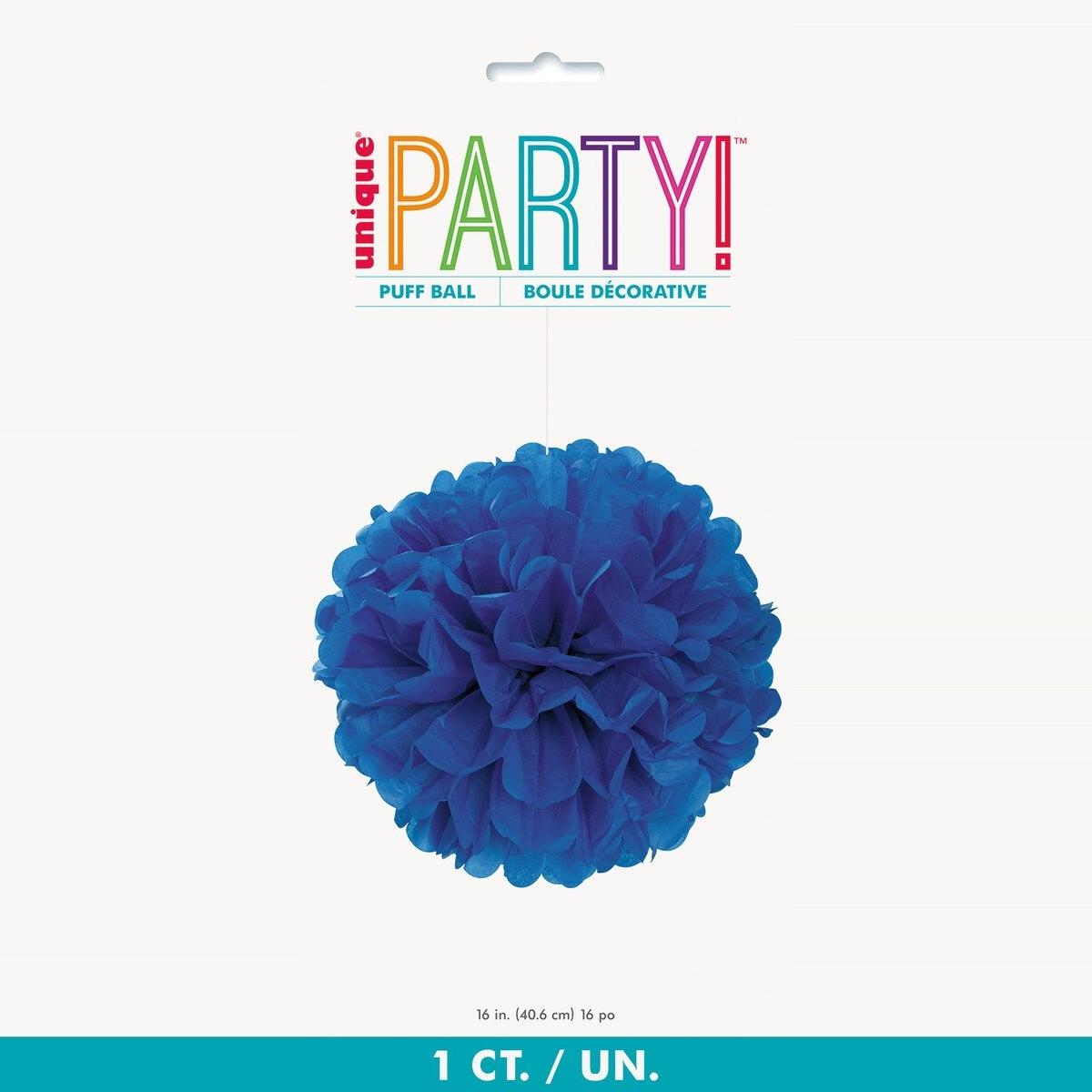 Puff Decoration 40cm - Royal Blue