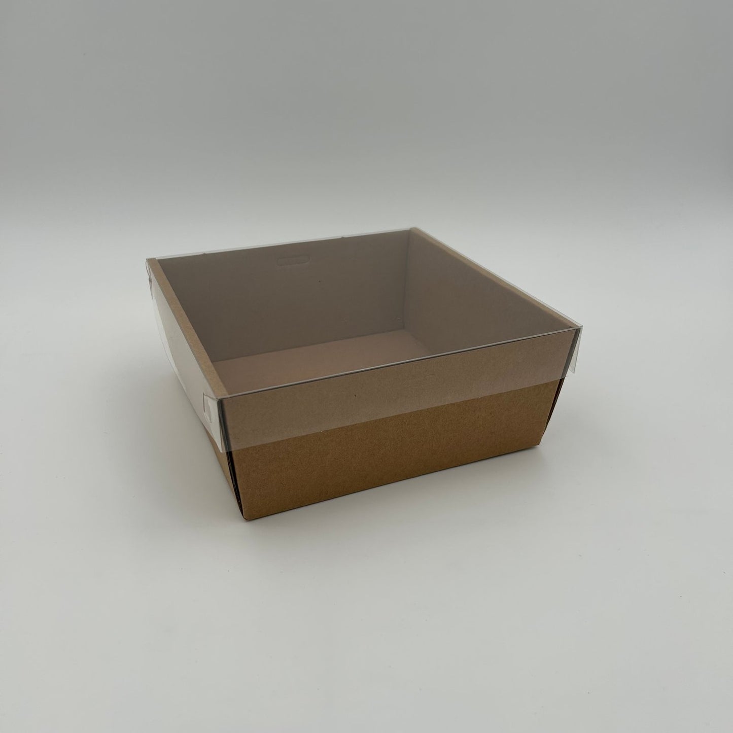 3pk Kraft Sq. Grazing Box + Lid Small (18*18*8cm) image 0