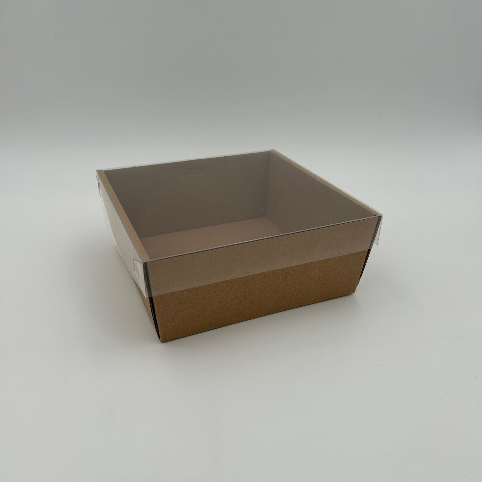 3pk Kraft Sq. Grazing Box + Lid Small (18*18*8cm) image 0