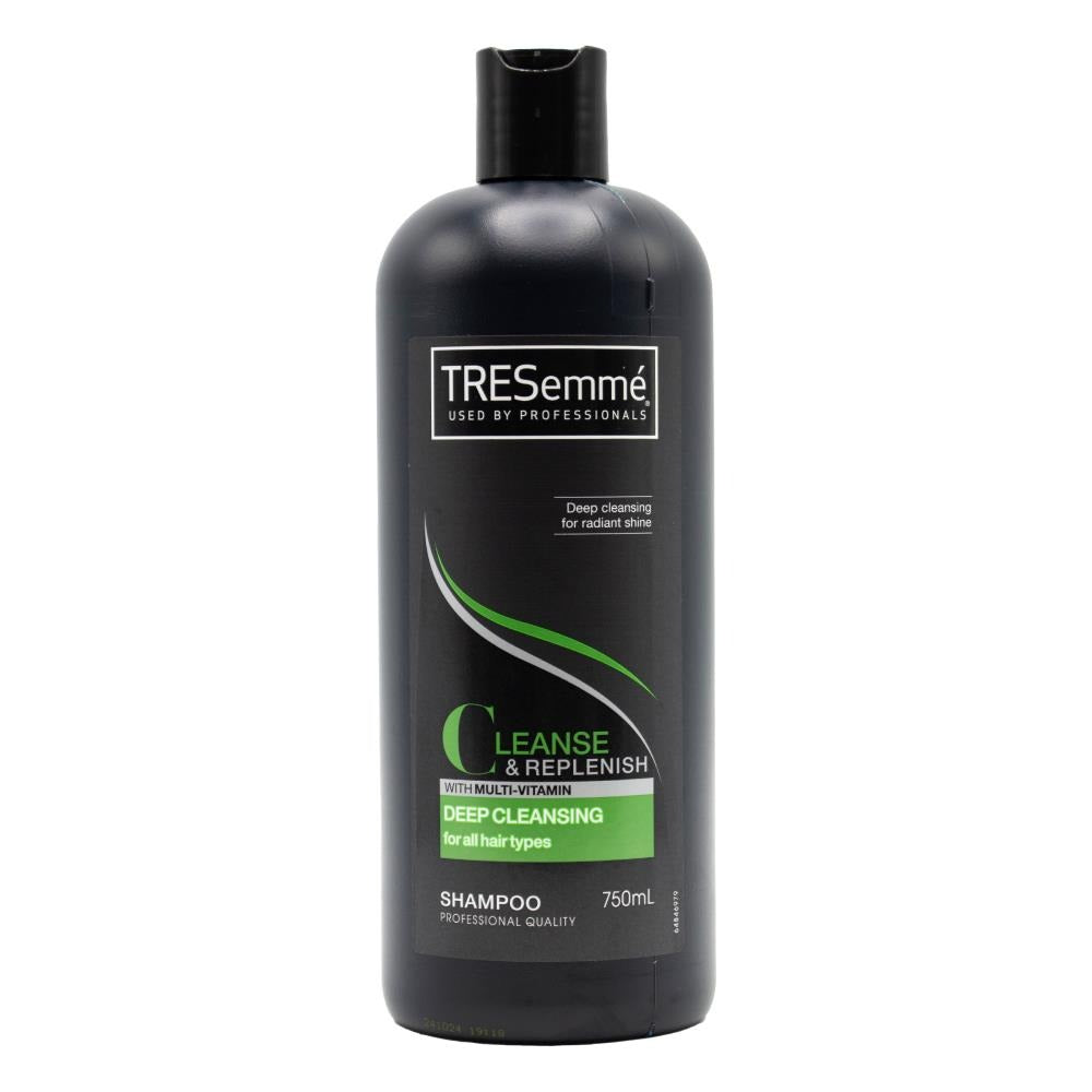 TRESEMME 750ml SHAMPOO CLEANSE AND REPLENISH DEEP CLEANSING FOR ALL HAIR TYPES WITH MULTI VITAMIN