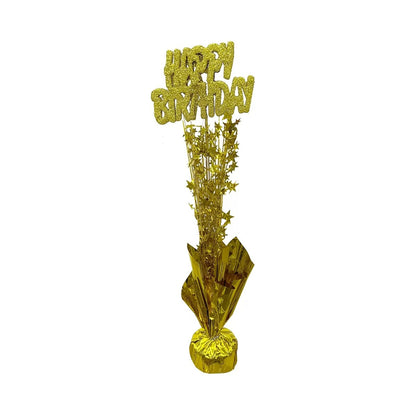 Centrepiece Gold Happybirthday