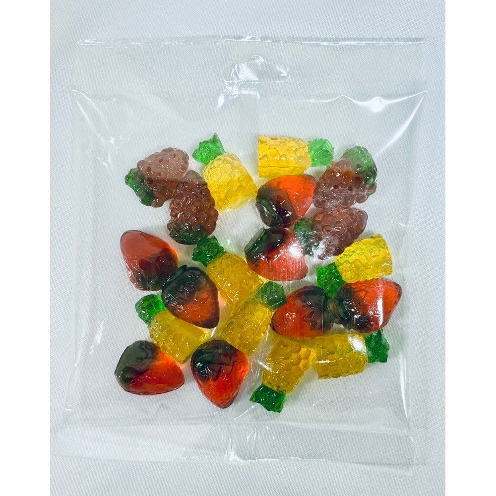 3D Fruit Collection Gummy (Grape, Strawberry, Pineapple) 100g