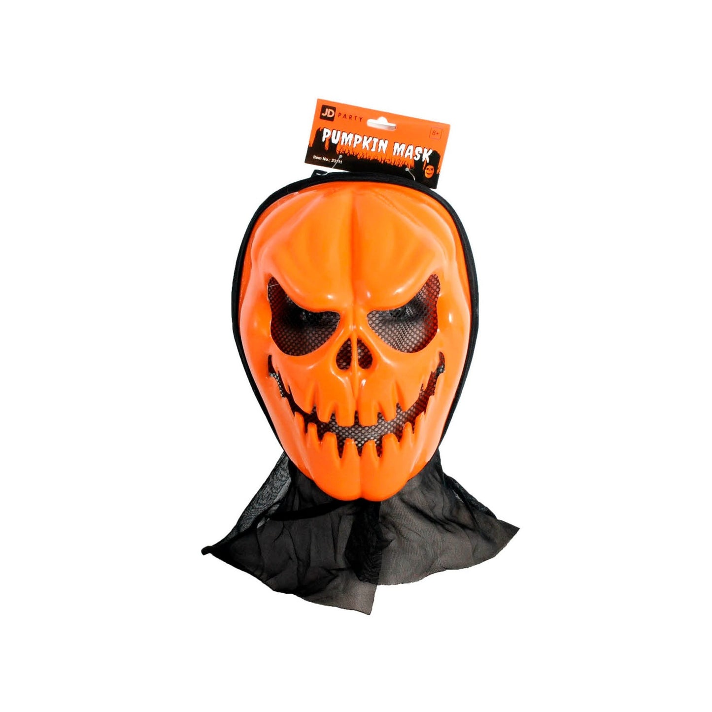Orange Killer Pumpkin Skull Mask image 0