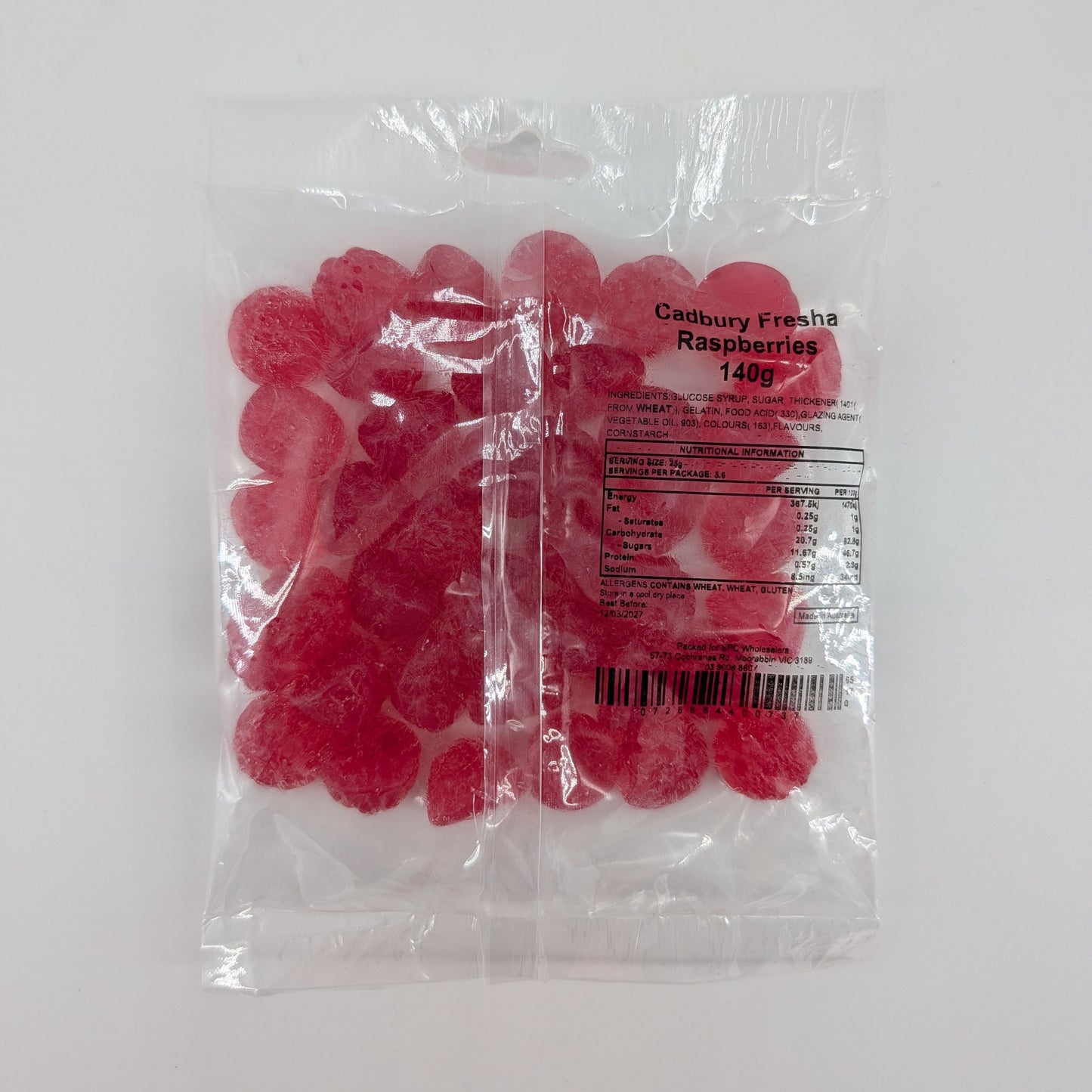 Cadbury Fresha Raspberries 140g